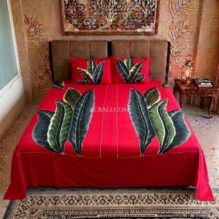 Special Offer Rayon Bedsheet Hand Painted Originally by Balinese Artisans